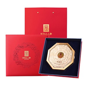 Classic Gift Box of White Ginseng Slices,100g/Box, φ1.6-1.8-Changbai Mountain Ginseng-CBM GINSENG