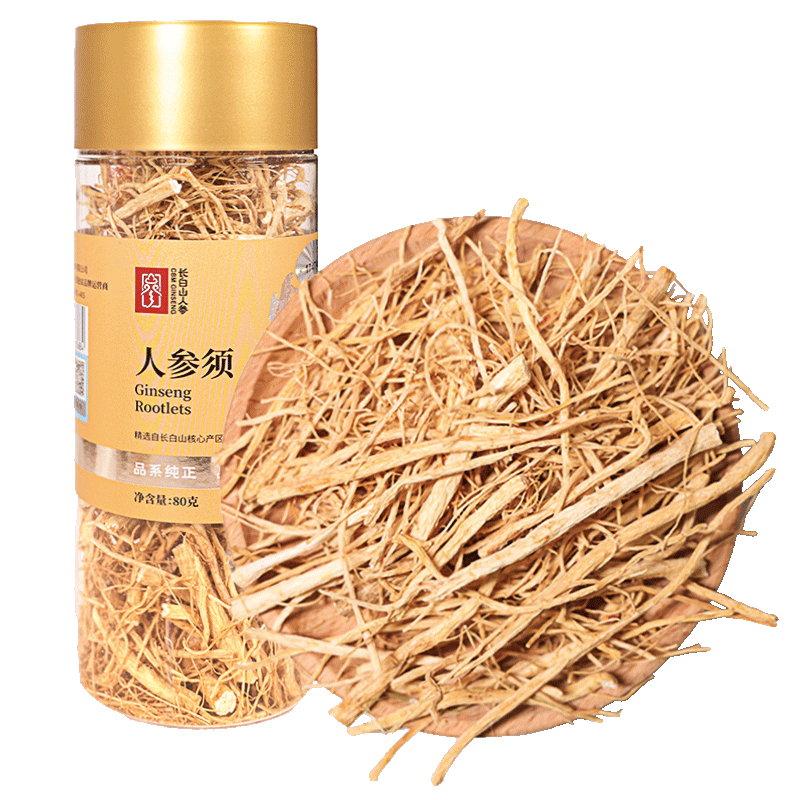 Changbai Mountain Ginseng, Ginseng Rootlet, Bottled, 80g/Bottle