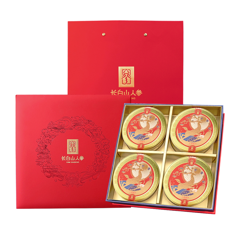 Ginseng Honey Slices, Gift Box,50g*4-Changbai Mountain Ginseng-CBM GINSENG