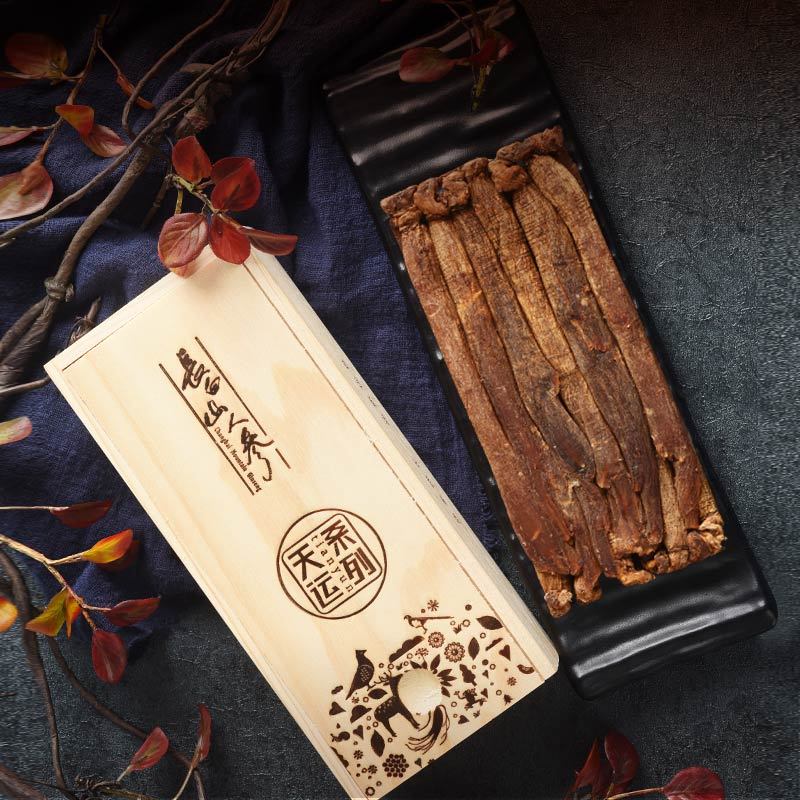 Whole Molded Red Ginseng,Gift Box, 100g/Box-Changbai Mountain Ginseng