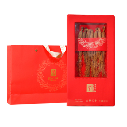 Whole-Root Red Ginseng Gift Set, 80g/Box-Changbai Mountain Ginseng