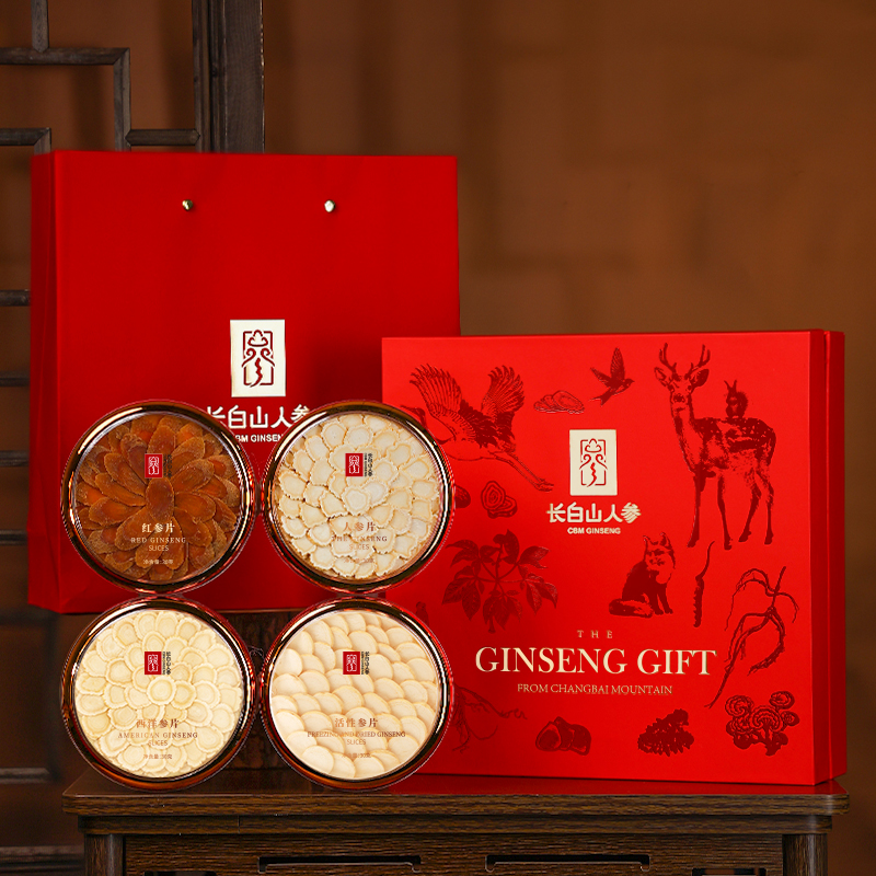Four-Joy Gift Set of Four Ginseng Varieties, 120g/Box-Changbai Mountain Ginseng