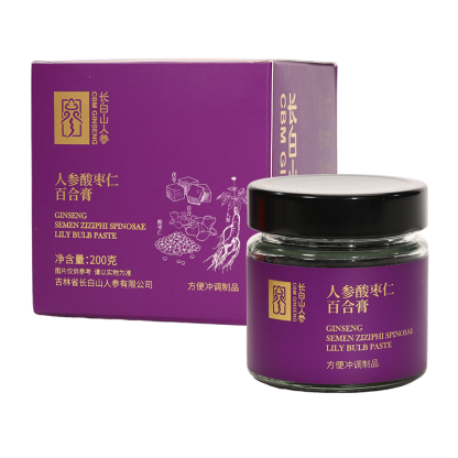 Changbai Mountain Ginseng, Wild Jujube Seed and Lily Paste,200g/Box