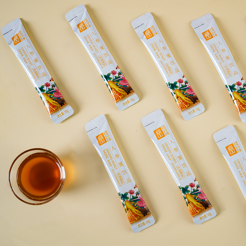 Changbai Mountain Ginseng Honey Paste Beverage, 1 stick/10g, 30 sticks/box