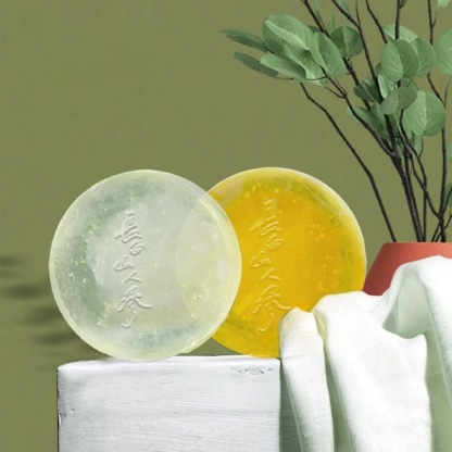 Changbai Mountain Ginseng, Red Ginseng Soap with Gold Foil, 100g