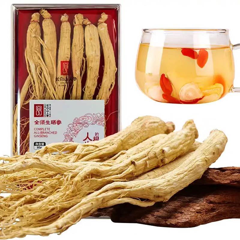 Sun-Dried Whole Ginseng, 50g Boxed - Changbai Mountain Ginseng-CBM GINSENG