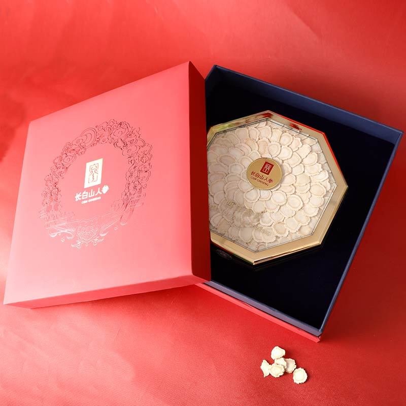 American Ginseng Slices, Gift Box, 100g/Box, φ1.6-1.8-Changbai Mountain Ginseng