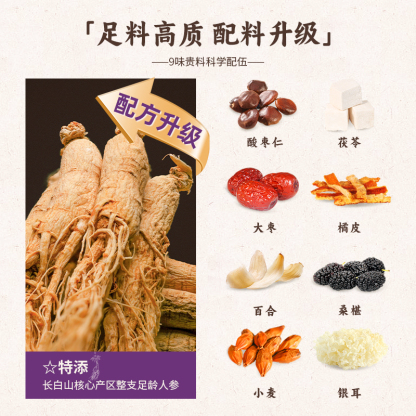 Changbai Mountain Ginseng, Wild Jujube Seed and Lily Paste,200g/Box