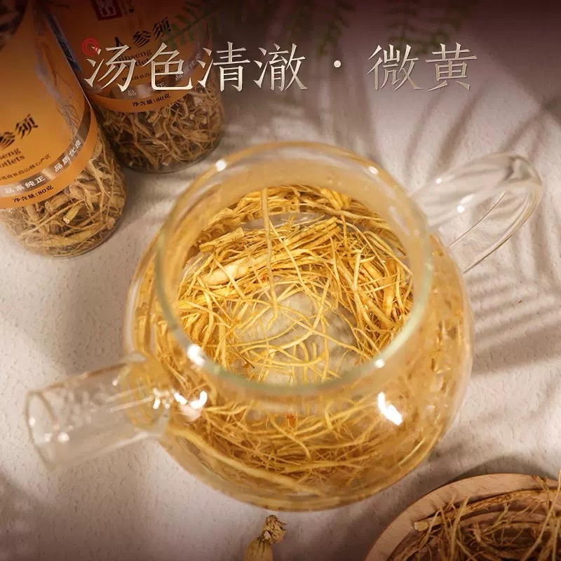 Changbai Mountain Ginseng, Ginseng Rootlet, Bottled, 80g/Bottle
