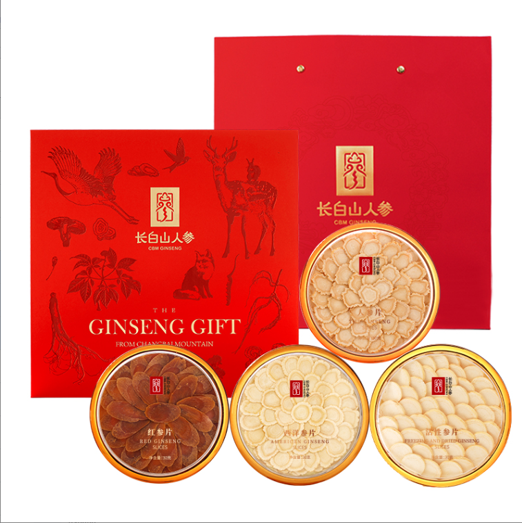 Four-Joy Gift Set of Four Ginseng Varieties, 120g/Box-Changbai Mountain Ginseng