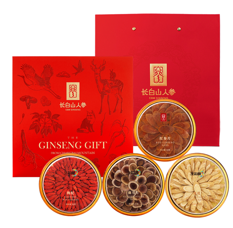 Red Ginseng Slice, Gift Box, 125g/Box-Changbai Mountain Ginseng