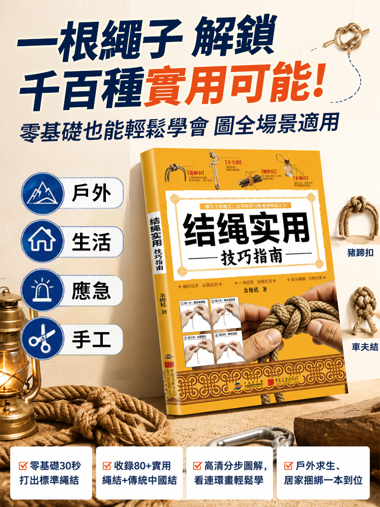 結繩實用技巧指南書籍