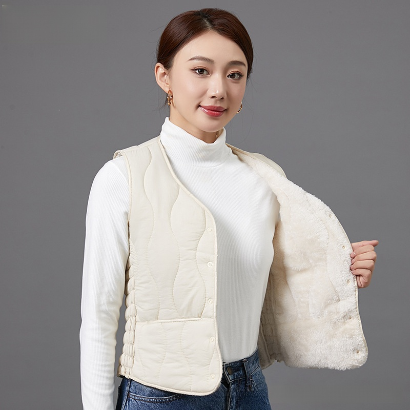 修身氣質保暖馬甲女