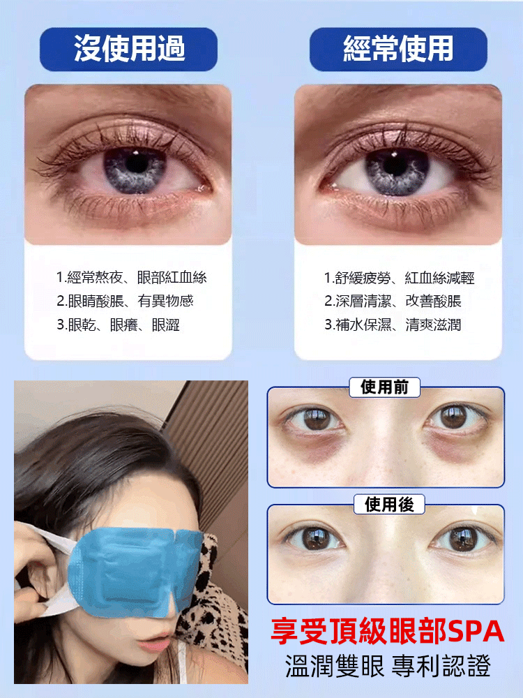 葉黃素精華熱敷蒸氣眼罩