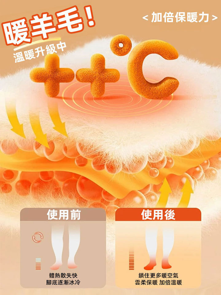 秋冬加絨高腰女褲