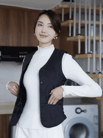 修身氣質保暖馬甲女