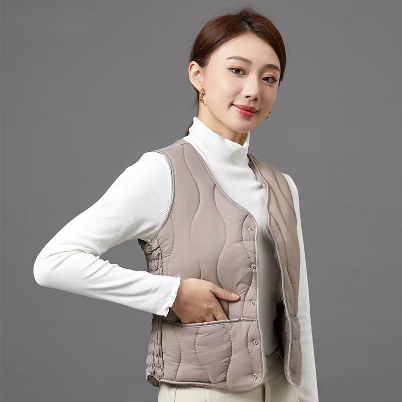 修身氣質保暖馬甲女