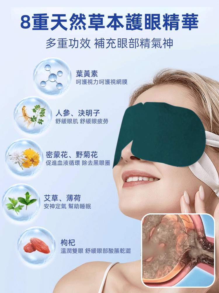 葉黃素精華熱敷蒸氣眼罩