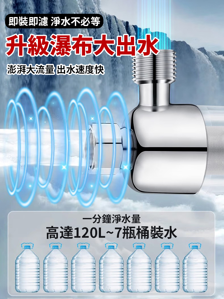 【一輩子用不壞】不鏽鋼熱水器過濾器🚰可精準濾除水中餘氯、微生物、鐵鏽、泥沙等雜質，並改善水質