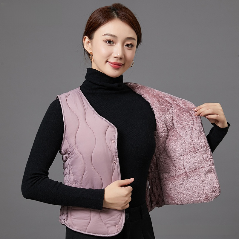 修身氣質保暖馬甲女