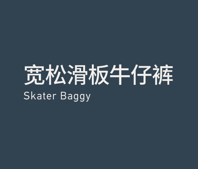 Skater Baggy Jeans 宽松滑板牛仔裤