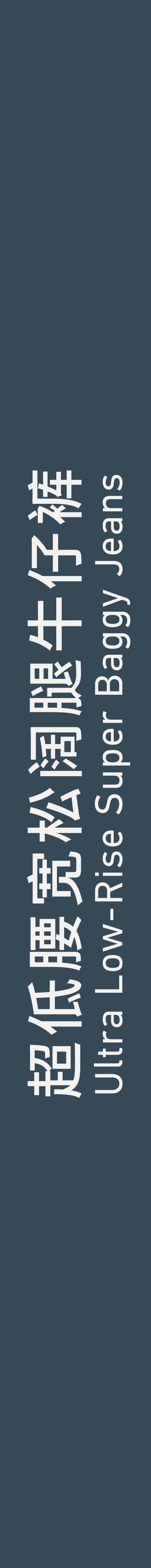 Ultra Low-Rise Super Baggy Jeans 超低腰宽松阔腿牛仔裤
