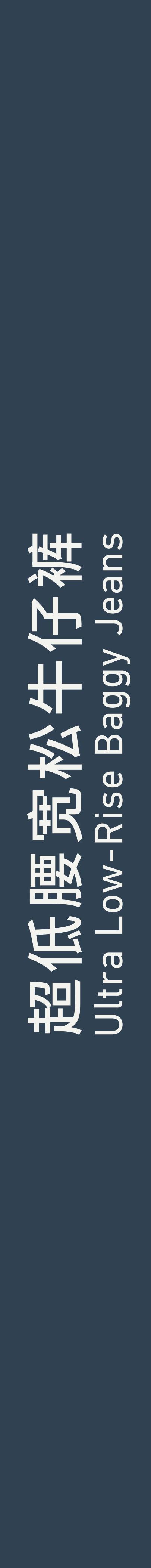 Ultra Low-Rise Baggy Jeans 超低腰宽松牛仔裤