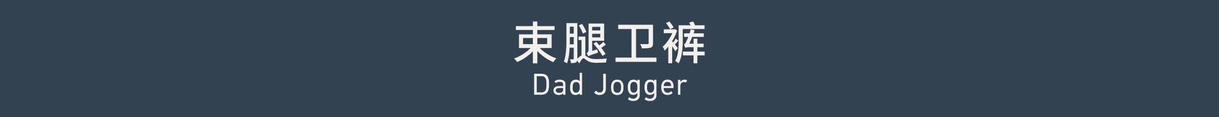 Dad Jogger 束腿卫裤
