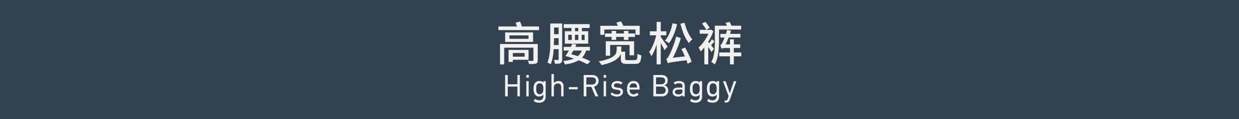 High-Riise Baggy 高腰宽松裤