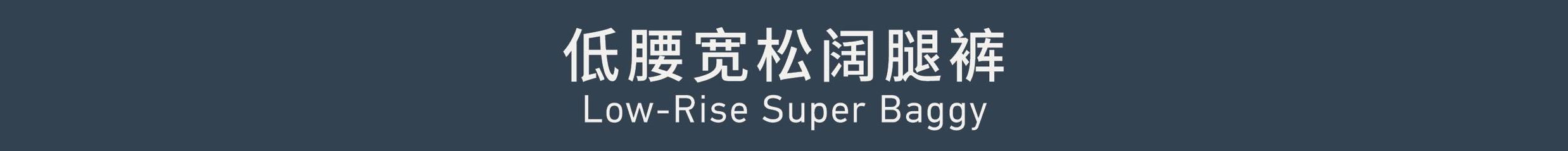 Low-rise Super Baggy 低腰宽松阔腿裤