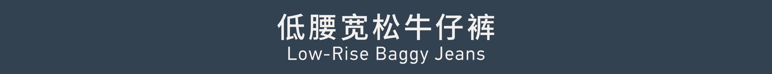 Low-rise Baggy Jeans 低腰宽松牛仔裤