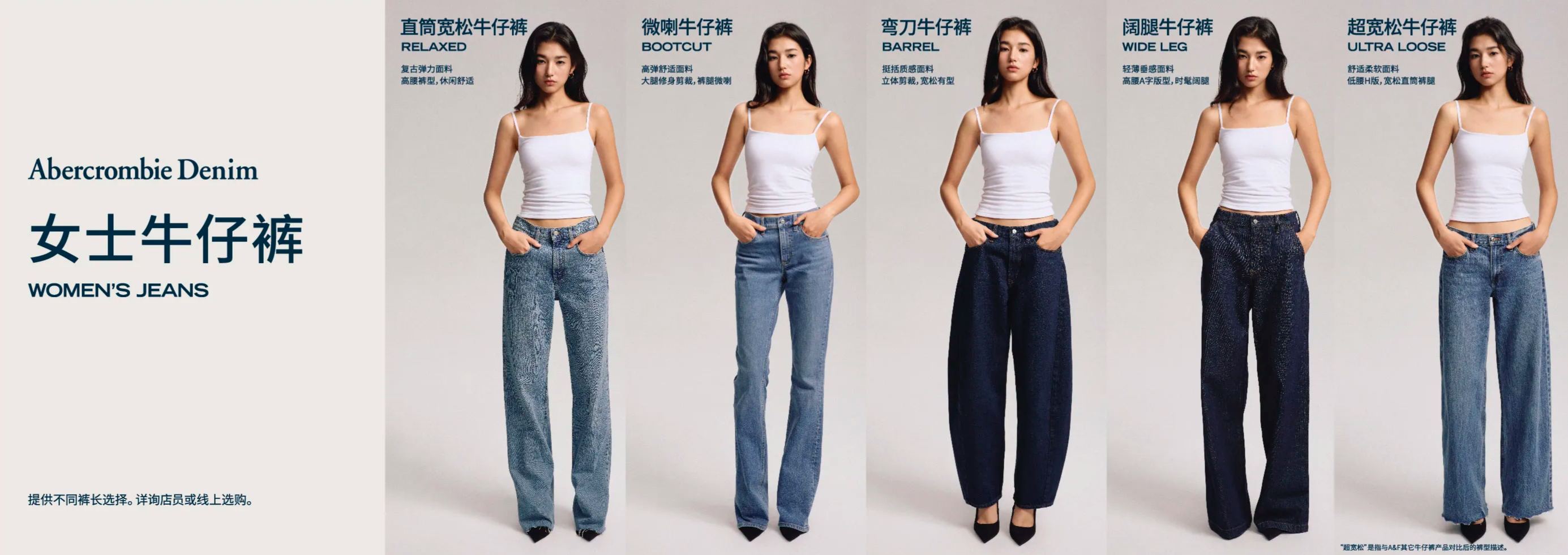 Fit With Non-Getaway Store Frame 女士牛仔裤2025