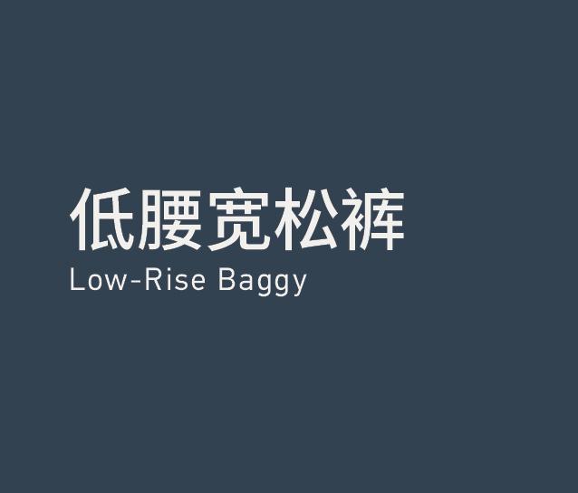 Low-Rise Baggy 低腰宽松裤
