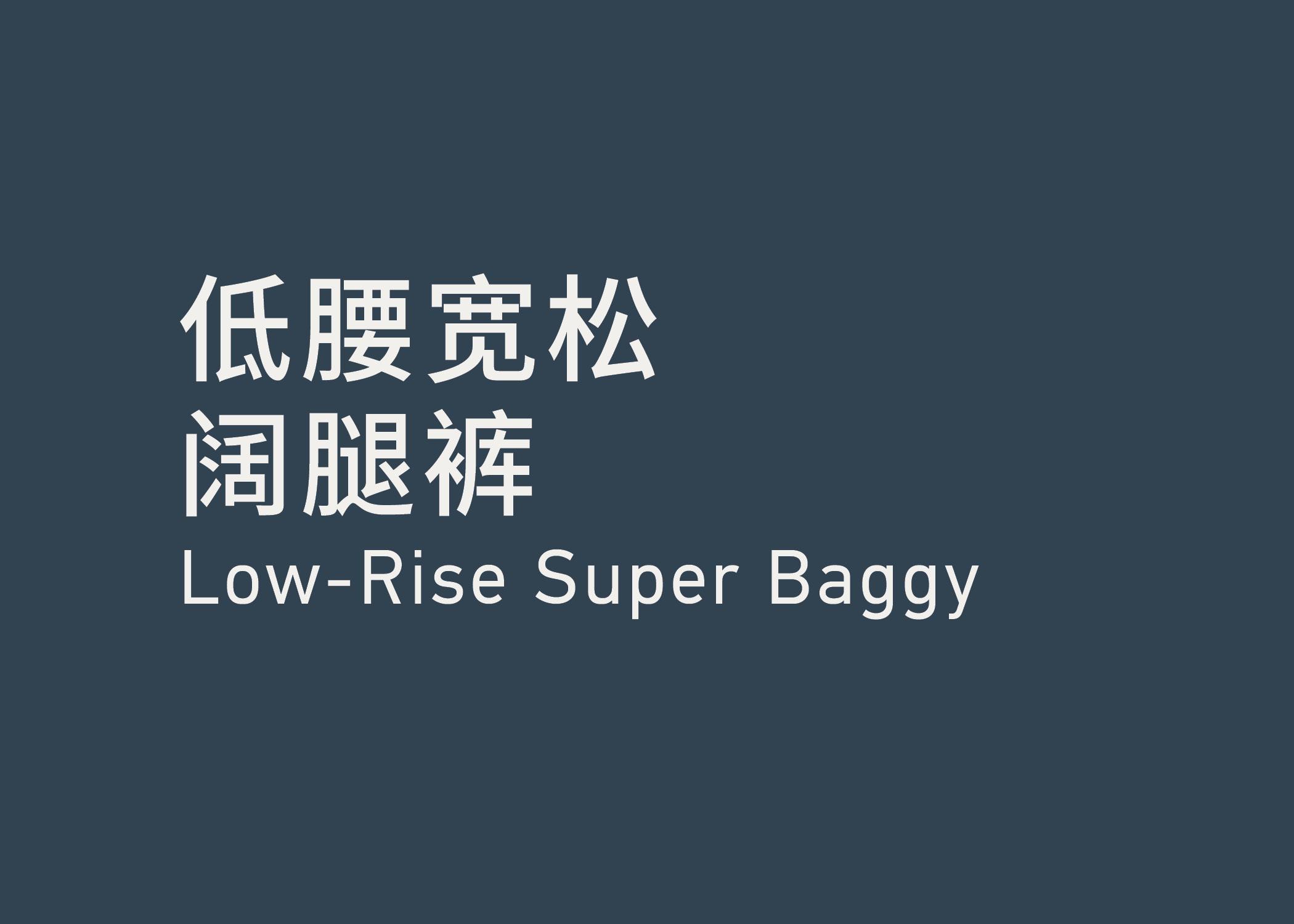 Low-rise Super Baggy 低腰宽松阔腿裤