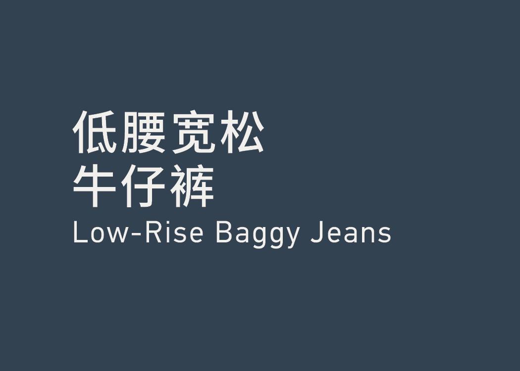 Low-rise Baggy Jeans 低腰宽松牛仔裤