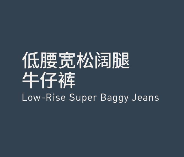 Low-rise Super Baggy Jeans 低腰宽松阔腿牛仔裤