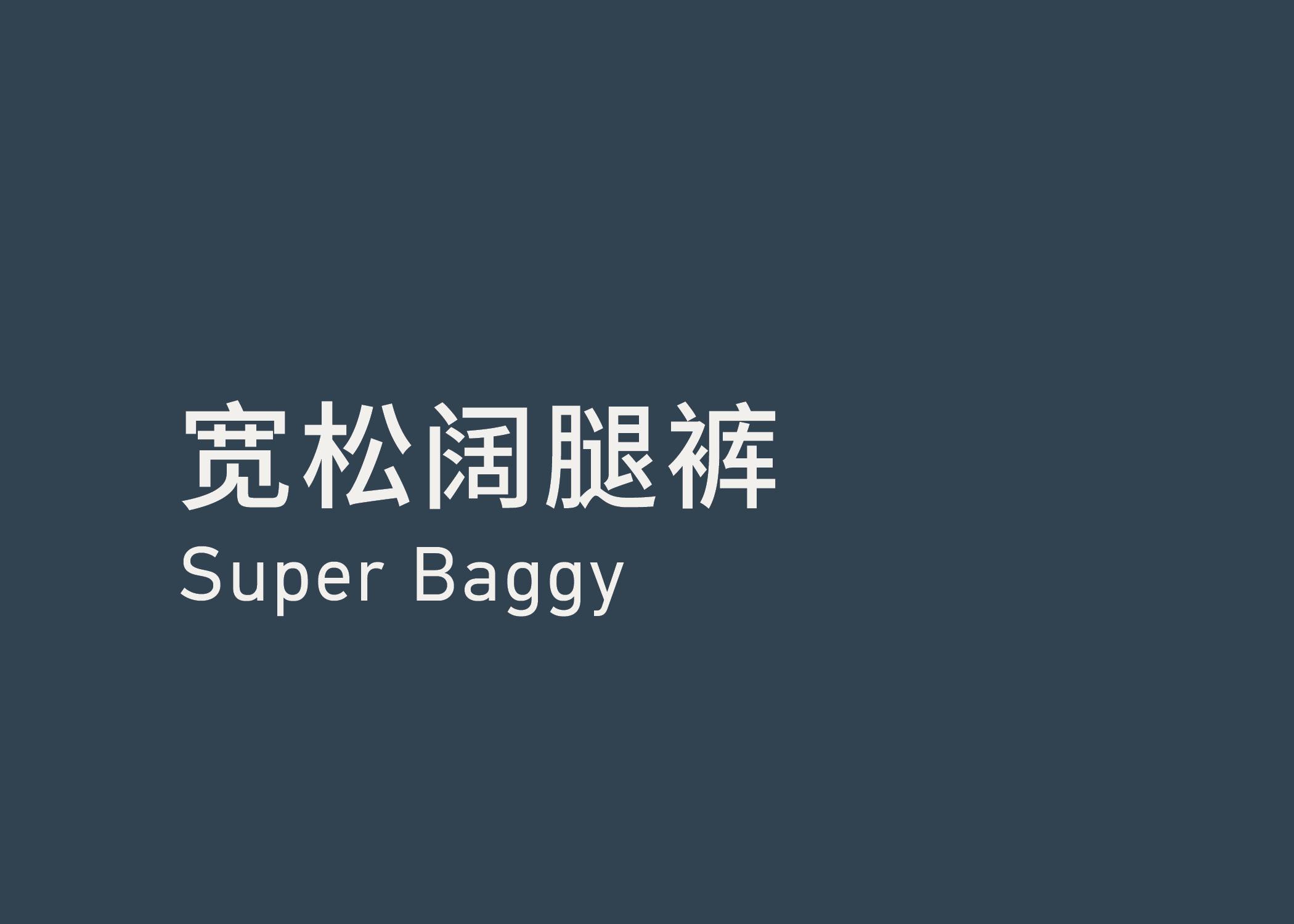 Supper Baggy 宽松阔腿裤