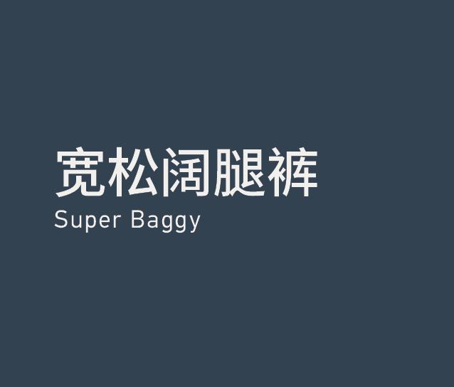 Supper Baggy 宽松阔腿裤
