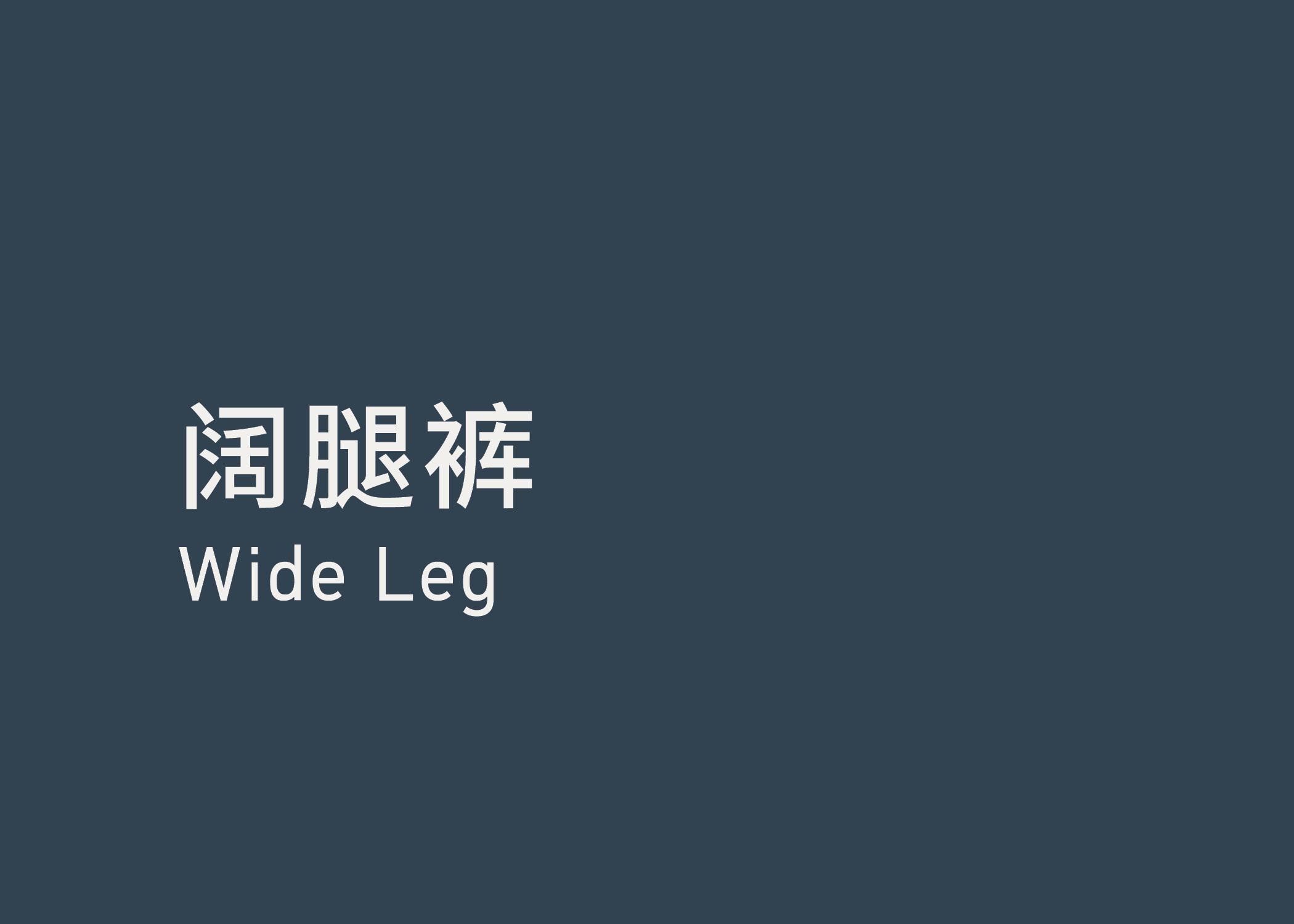 Wide Leg 阔腿裤