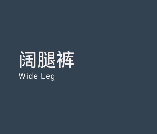 Wide Leg 阔腿裤