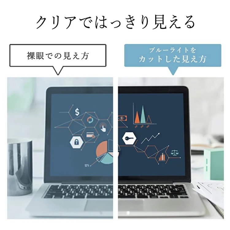 ブルーライト防止老眼メガネ