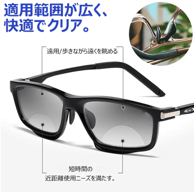 すべりどめ老眼鏡
