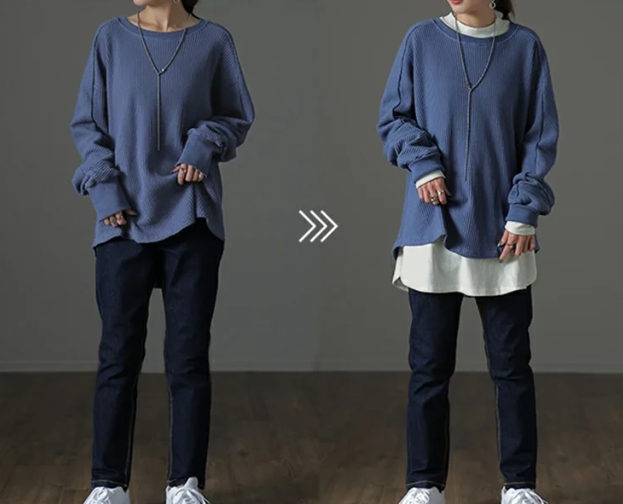 レディース ロングスリーブ フーデッド