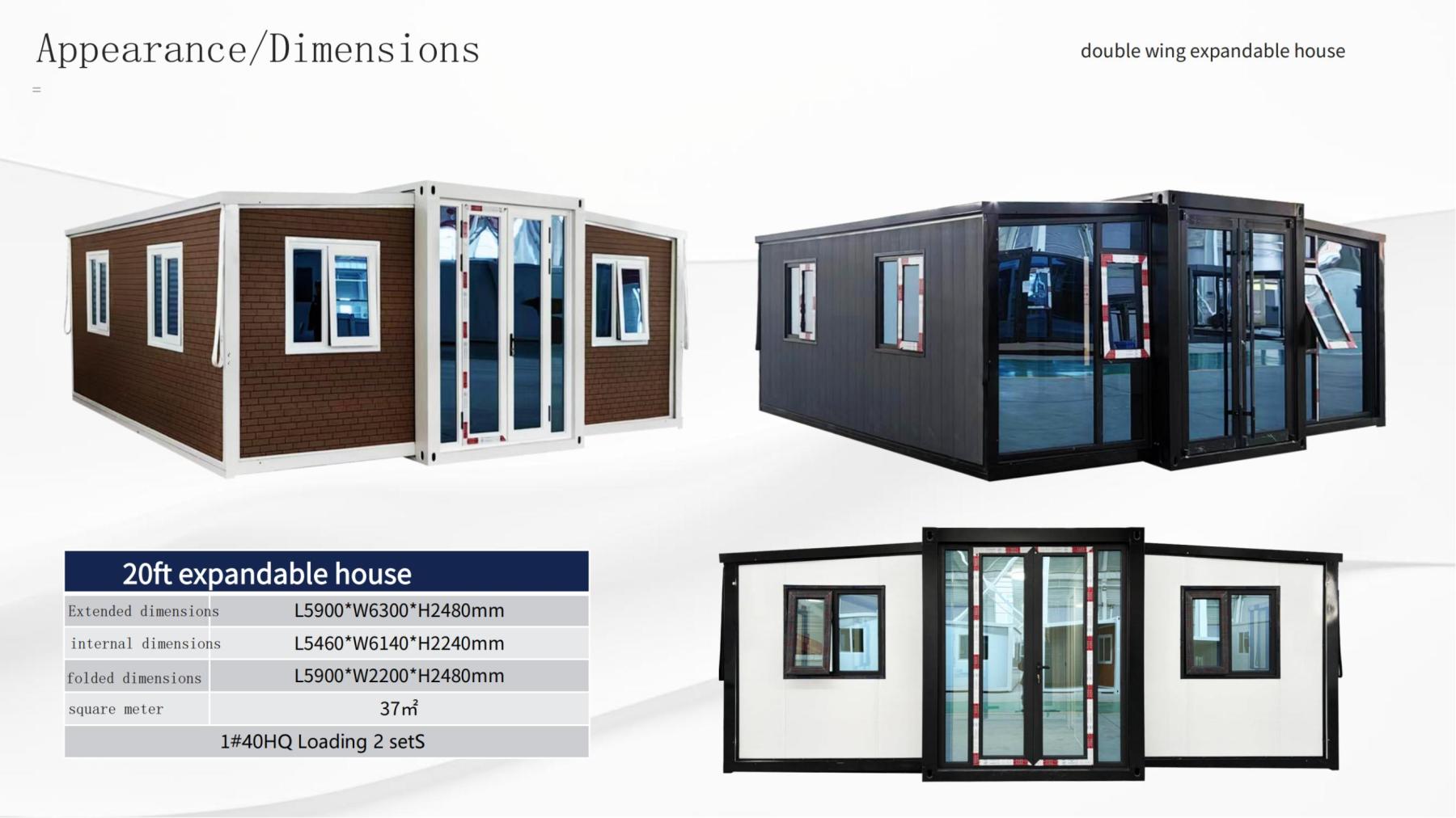 pantrick 20 FT economic  Expandable container house -pantrick.com