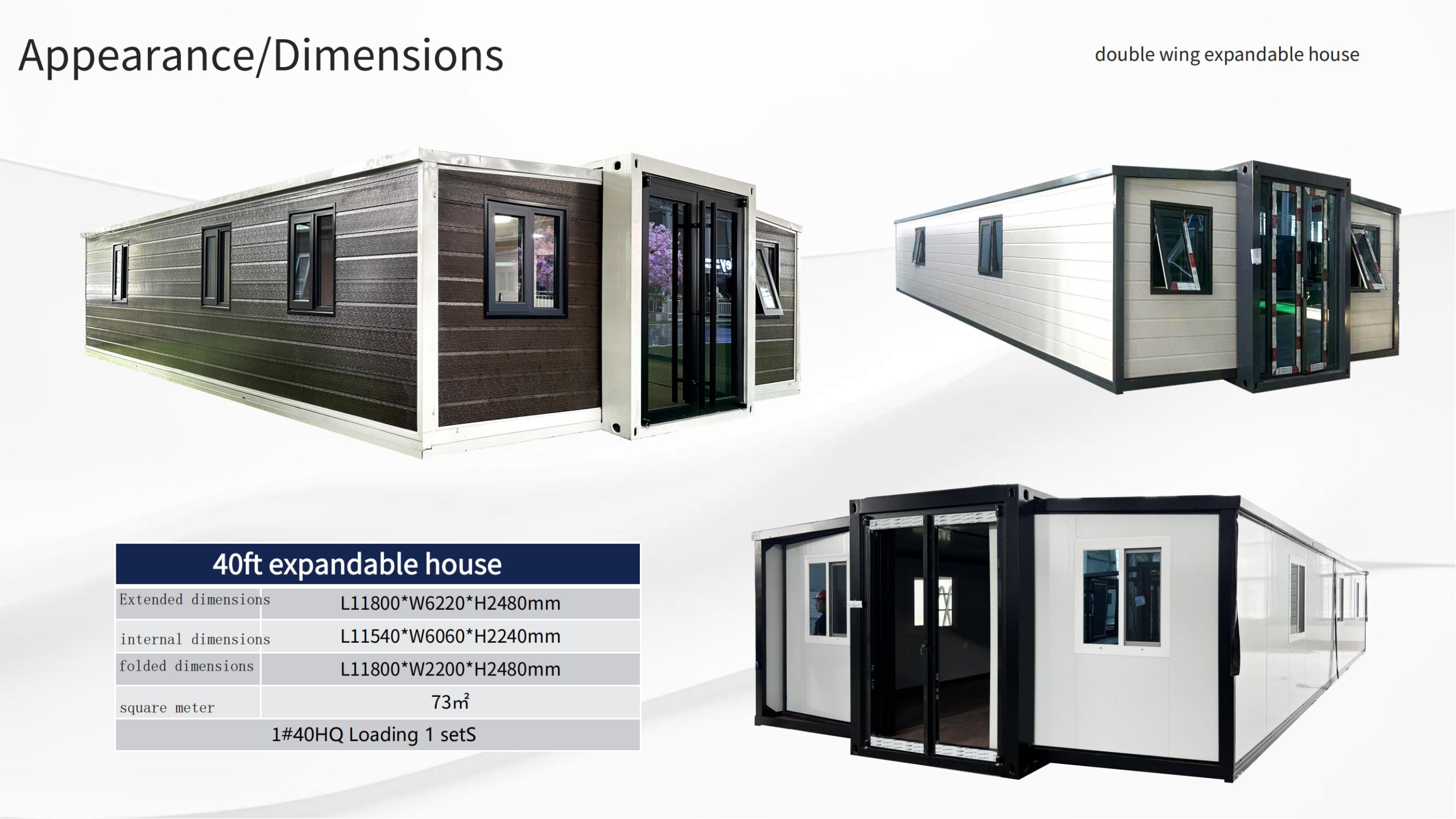 Pantrick 40 FT economic  Expandable container house -pantrick.com