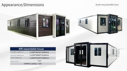 Pantrick 40 FT economic  Expandable container house -pantrick.com