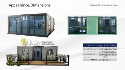 20 FT flap top  high end  Expandable container house -pantrick.com