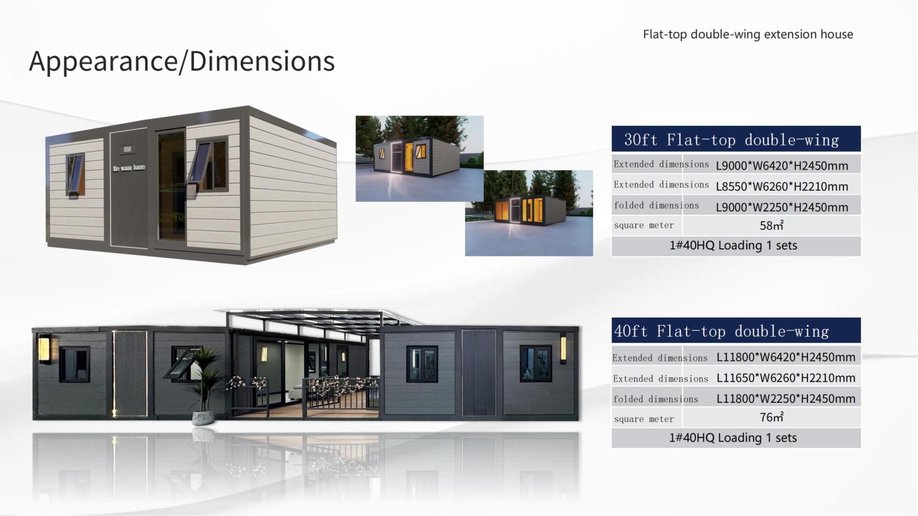 30FT 40 FT flap top  high end Expandable folding  container house -pantrick.com