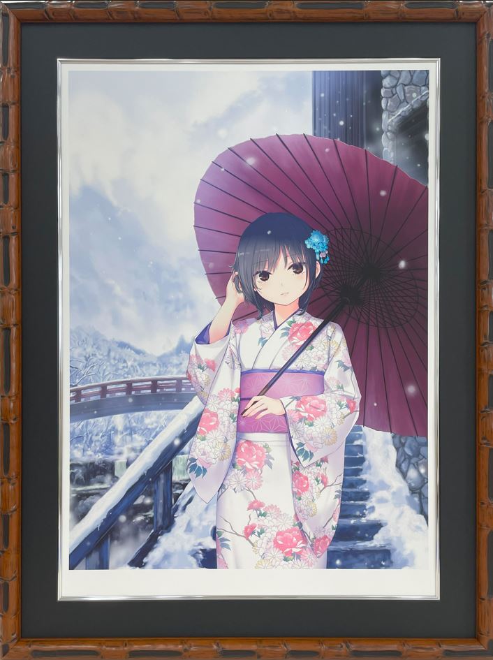 ⭐预售⭐珈琲貴族- 如古画般静美的冬日物语【2025年6月新作】看板娘青山小姐专属版画《雪花の路》