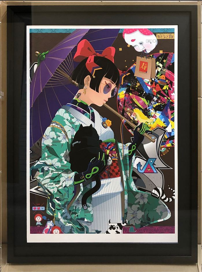 ⭐预售⭐日本視覺插畫藝術家 MITSUME- 線條的速度與色彩的衝擊 潮流插畫《関心と無視と何か》、《愛と憎と何か》等限量版画